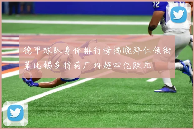 德甲球队身价排行榜揭晓拜仁领衔莱比锡多特药厂均超四亿欧元